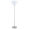 Chrome Metal Base Floor Lamp