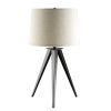 Grey and Black Tripod Floor Lamp