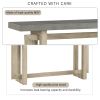 U_STYLE Contemporary Console Table with Wood Top, Extra Long Entryway Table for Entryway, Hallway, Living Room, Foyer, Corridor