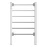 Electric Heated Towel Rack for Bathroom, Wall Mounted Towel Warmer, 6 Stainless Steel Bars Drying Rack