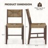 Wooden Dining Chair Set of 2 for Kitchen Dining Room