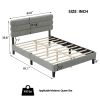 Queen Bed Frame with Headboard,Sturdy Platform Bed with Wooden Slats Support,No Box Spring,Mattress Foundation,Easy Assembly