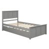 Platform Bed with Twin Size Trundle, Twin Size Frame