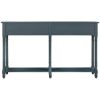 Console Table Sofa Table Easy Assembly with Two Storage Drawers and Bottom Shelf for Living Room, Entryway