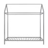 House Bed Frame Twin Size ;  Kids Bed Frame Metal Platform Bed Floor Bed for Kids Boys Girls No Box Spring Needed